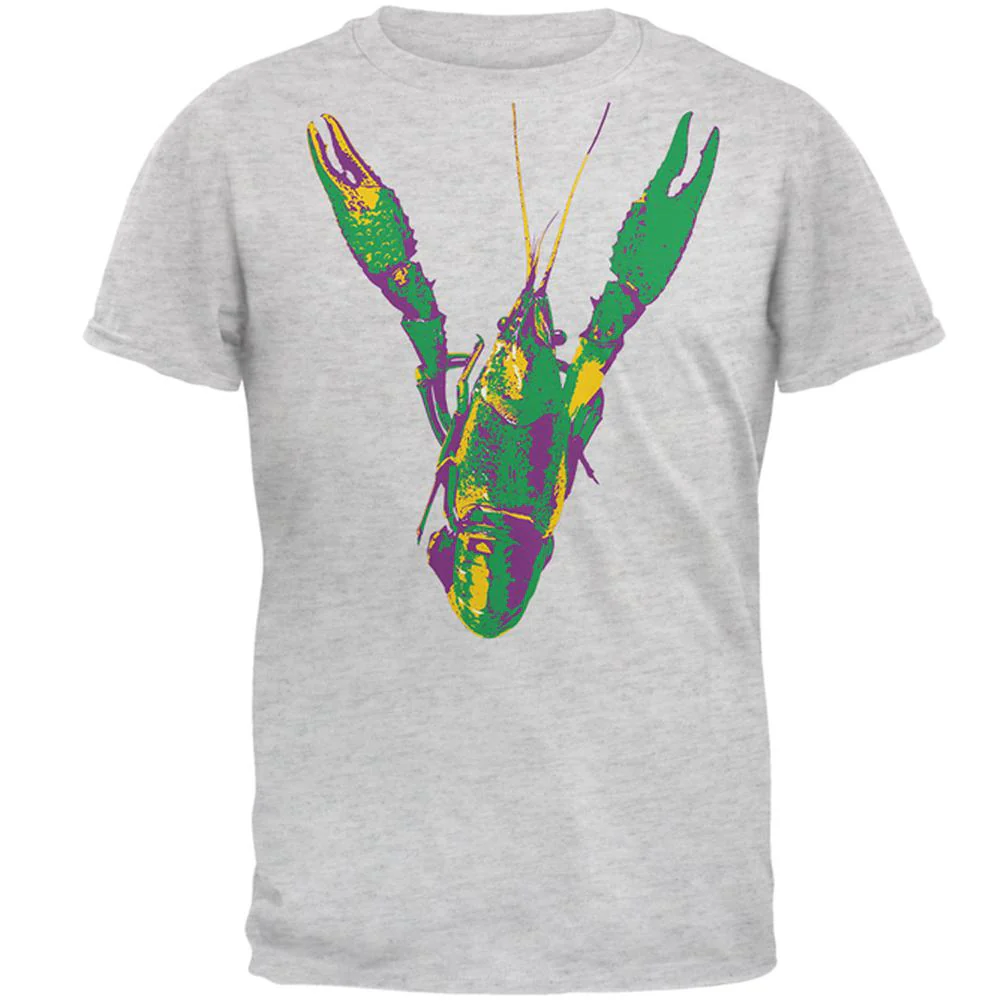 Mardi Gras Crawfish Mens T Shirt - Image 4