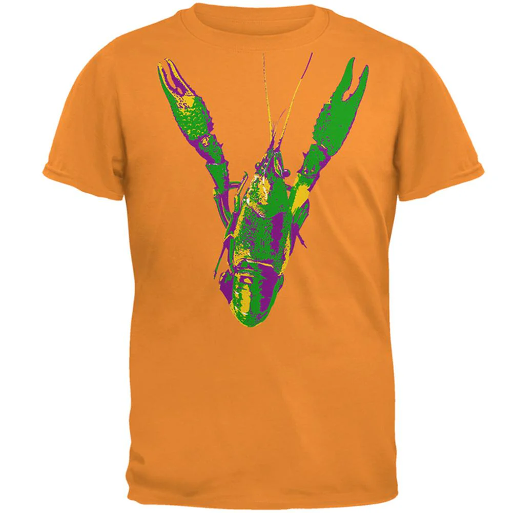 Mardi Gras Crawfish Mens T Shirt - Image 5