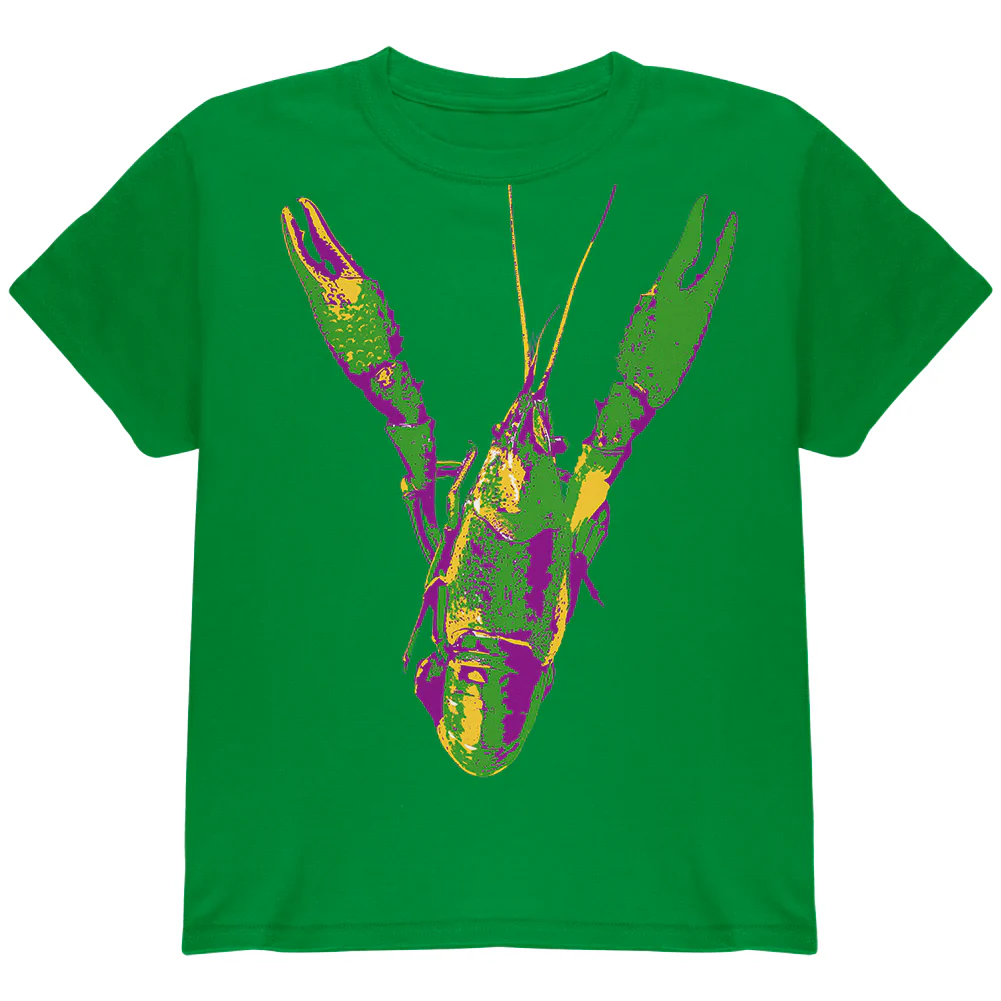 Mardi Gras Crawfish Youth T Shirt - Image 5