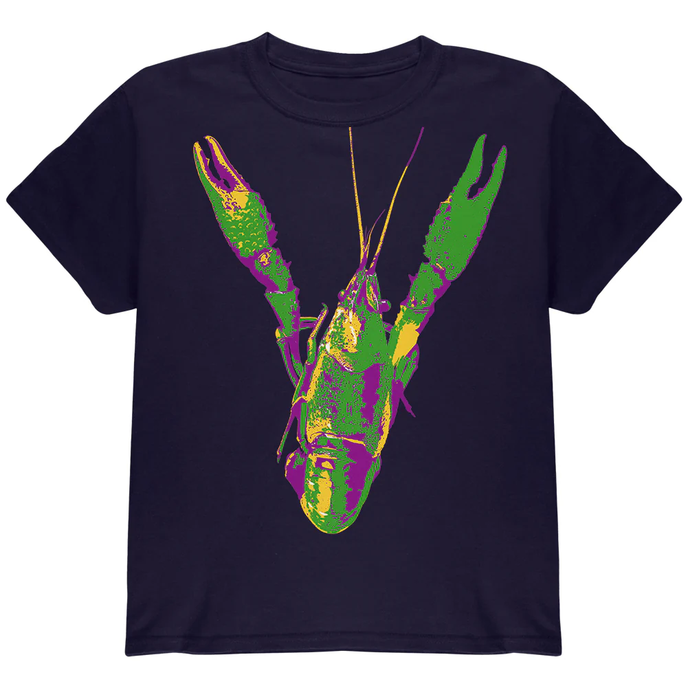 Mardi Gras Crawfish Youth T Shirt - Image 6