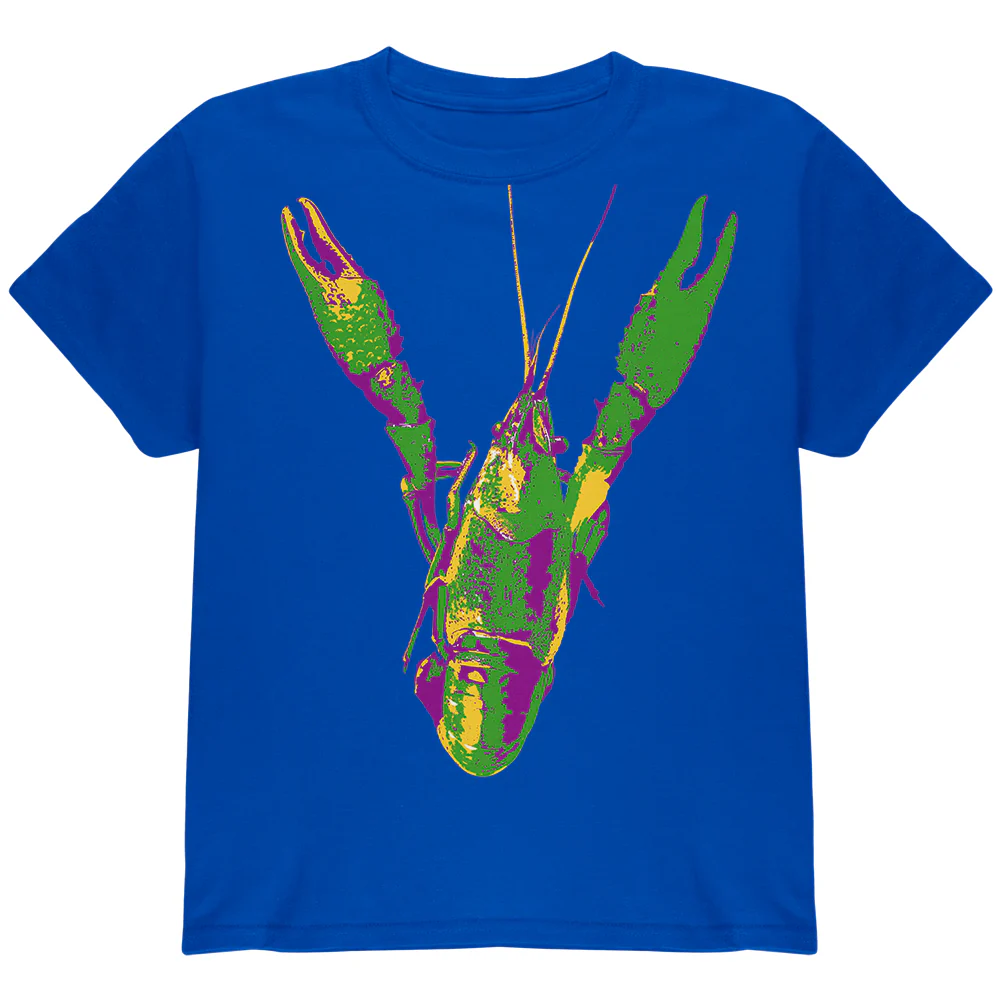 Mardi Gras Crawfish Youth T Shirt - Image 8
